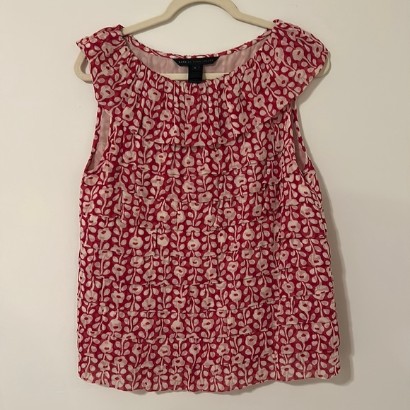 MARC BY MARC JACOBS floral layered silk blouse size L. - Picture 1 of 4